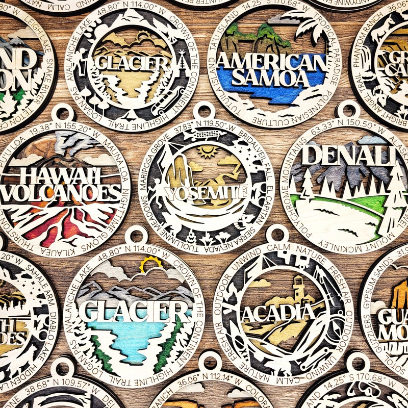 National Parks Token Map Etsy - Il 800x800.5551512629 Azvi