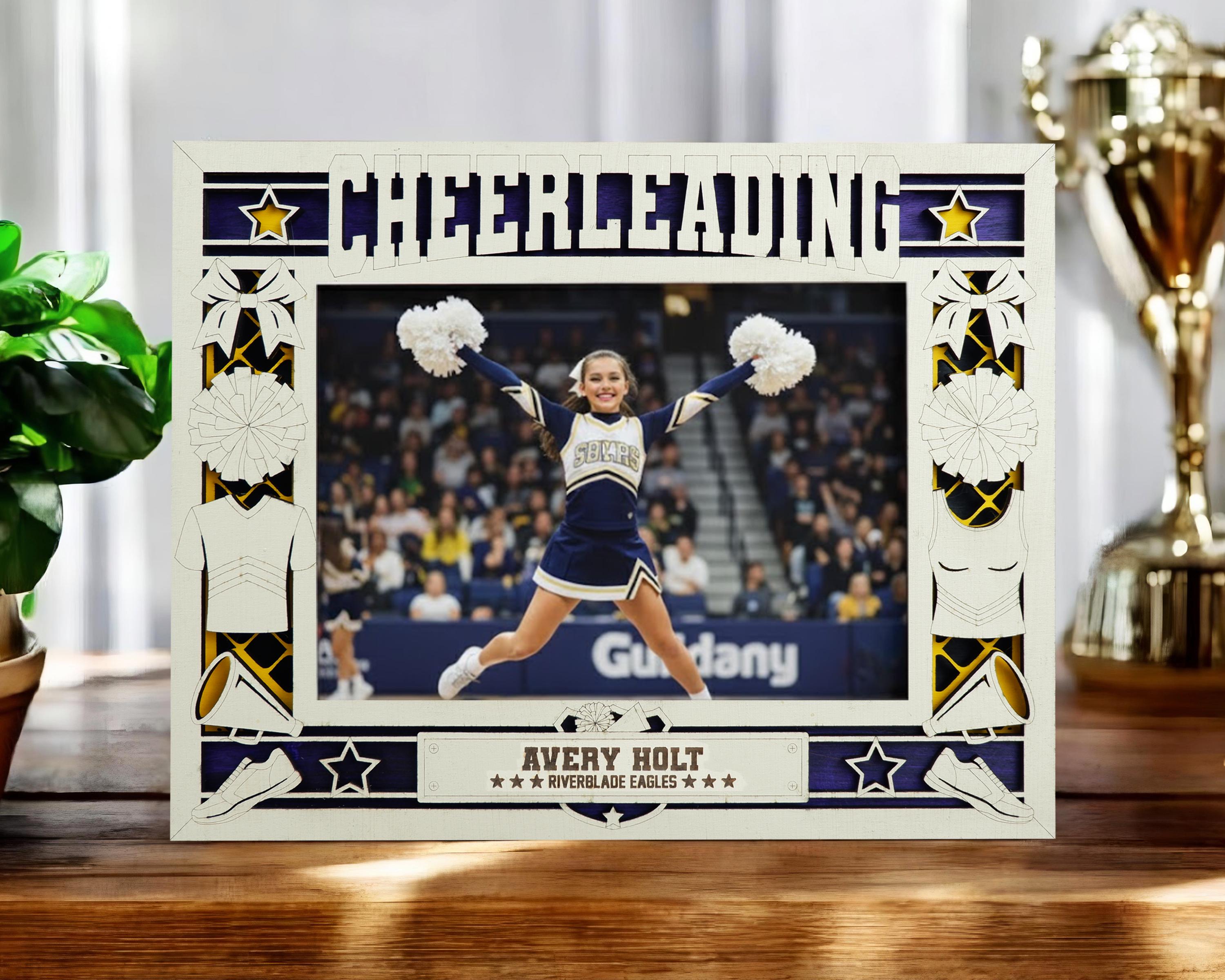 Cheer Coach Frame Personalized Cheerleading Picture Frame – Custom Team Gift, 4x6 5x7 ...