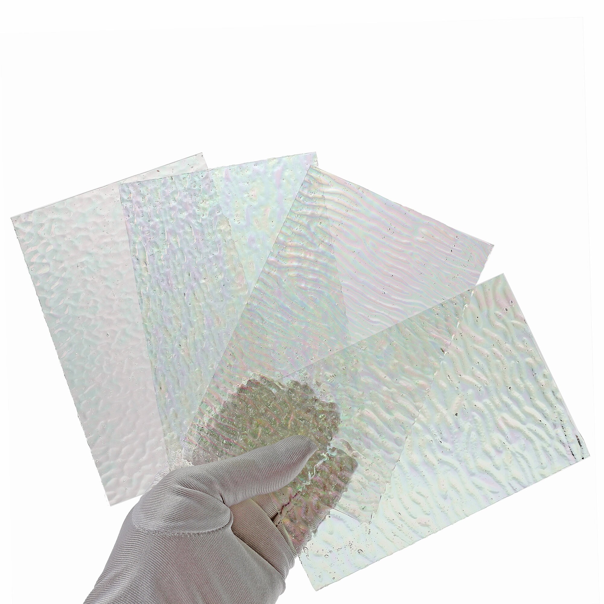 12 Sheets Iridescent Stained Glass Sheets 4x6 Inch Bright Etsy