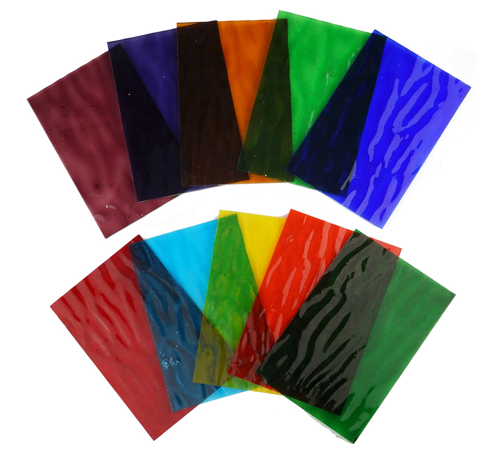10 Sheets of Stained Glass Sheets 4x6 inch Variety Stained Etsy