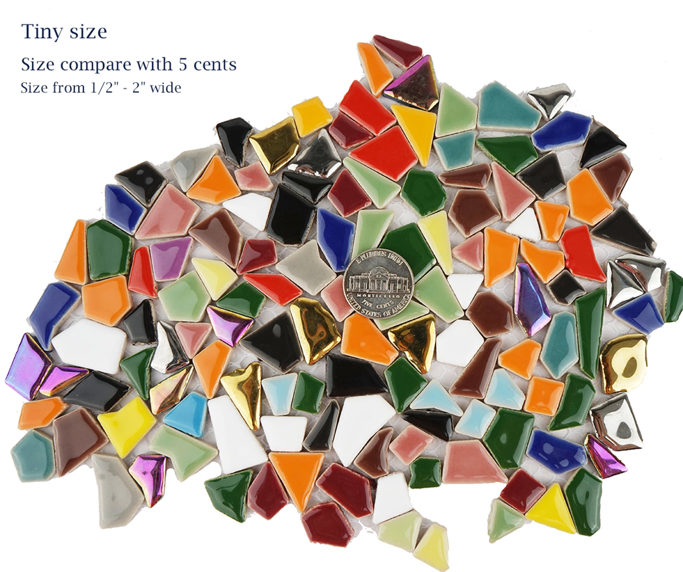 Buy 784 Pieces Colorful Ceramic Mosaic Tiles for Crafts, Tiny Square Glazed  Porcelain Pieces Sheets for Mosaics Online in India 