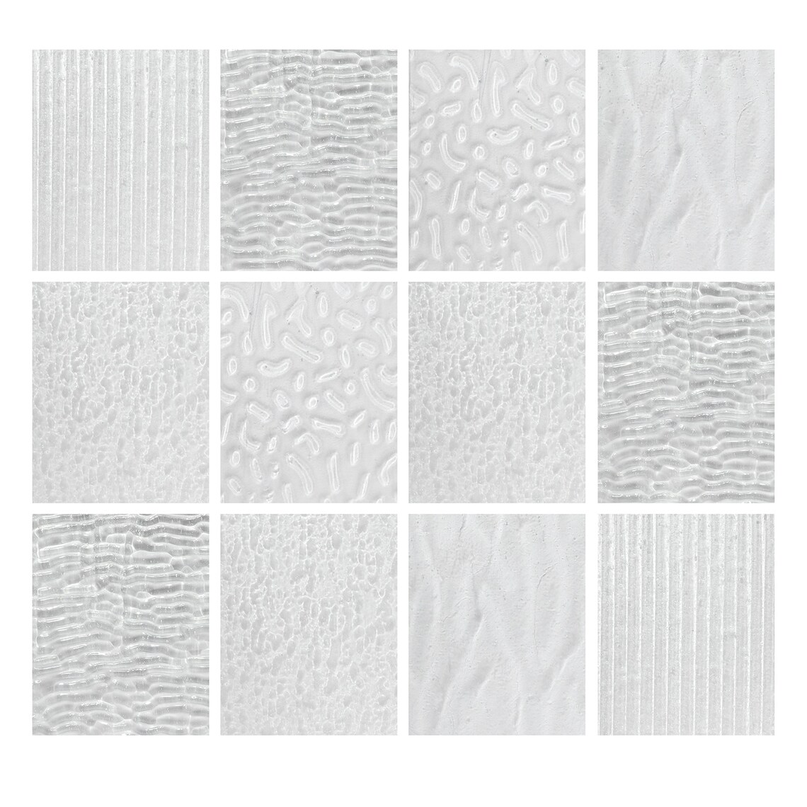 10 Sheets Clear Textured Stained Glass Sheets Pack 4 X 6 Inch Etsy Canada