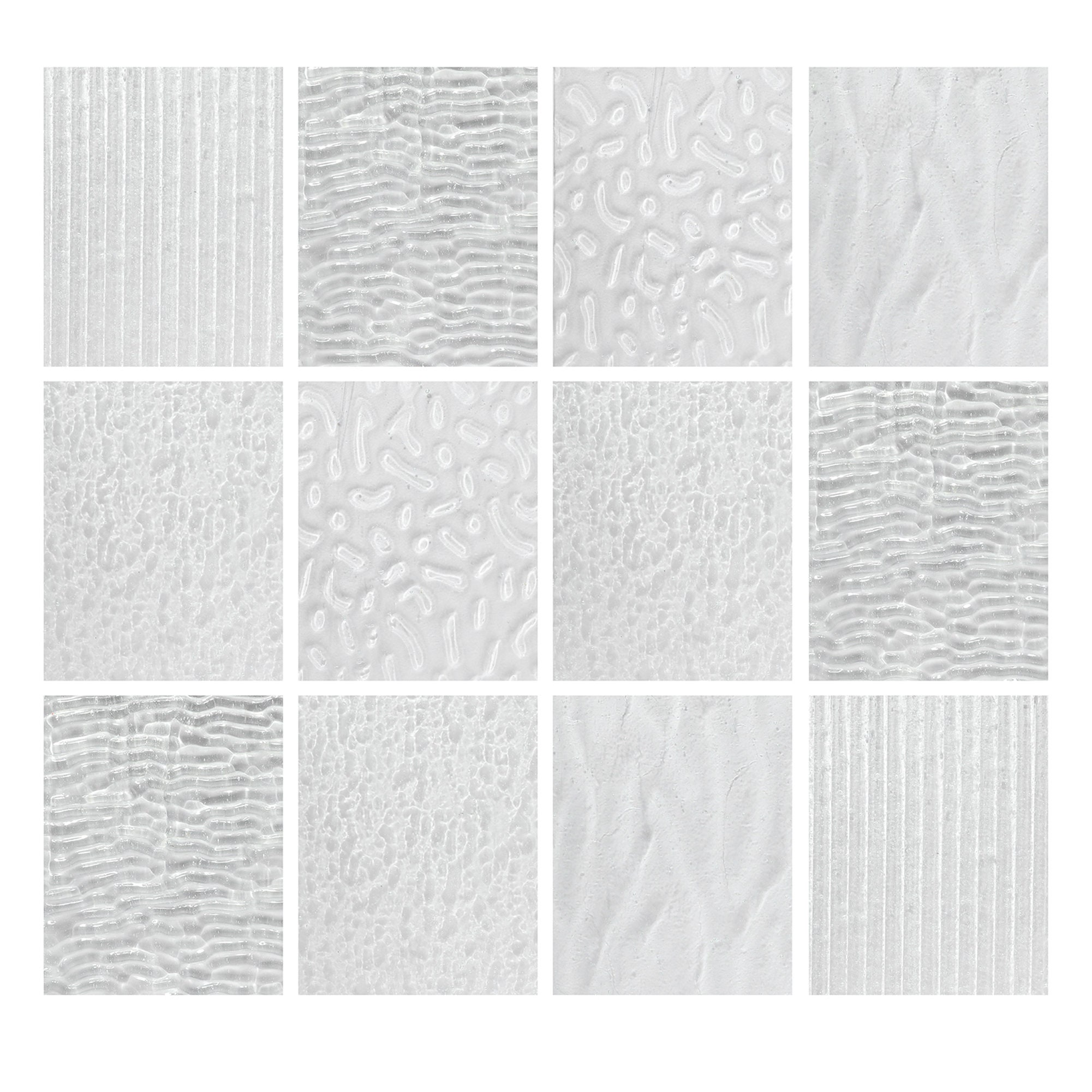 10 Sheets Clear Textured Stained Glass Sheets Pack 4 X 6 Inch Etsy UK