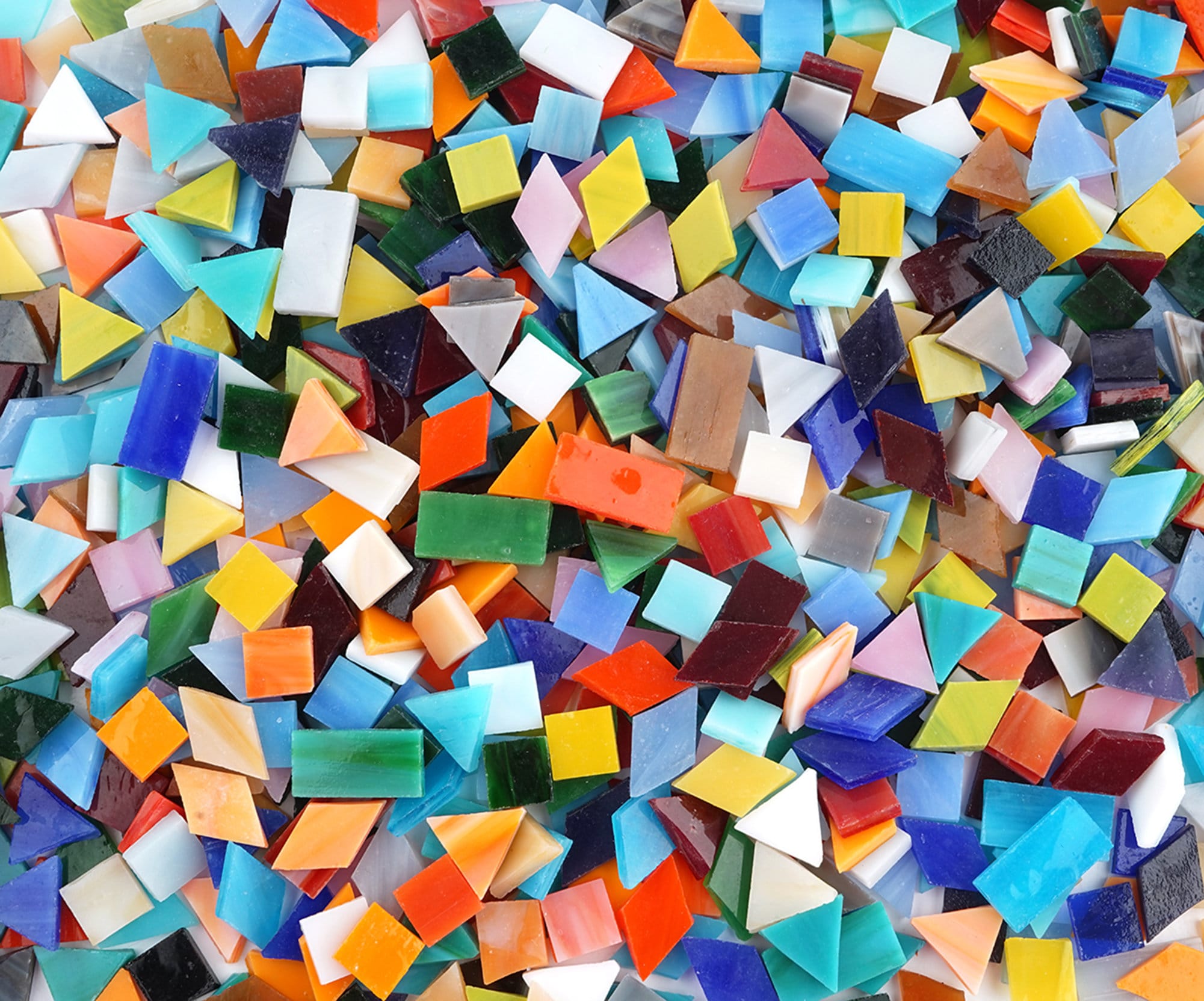 1050 Pieces Mixed Shapes Glass Mosaic Tiles for Crafts Etsy