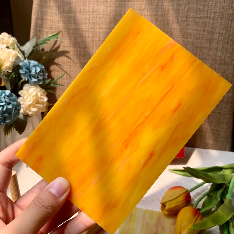 10 Sheets Variety Stained Glass Sheets Pack 4 X 6 Inch Large Etsy