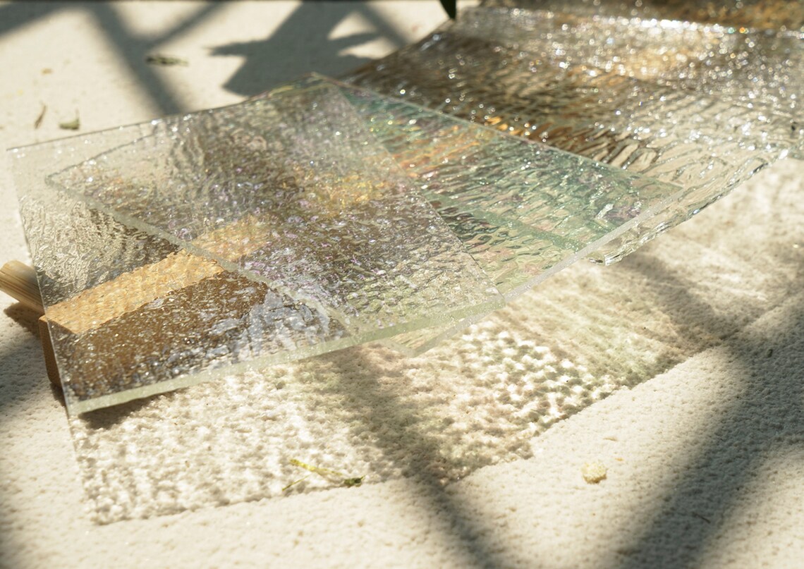 10 Sheets Clear Textured Stained Glass Sheets Pack 4 X 6 Inch Etsy Canada