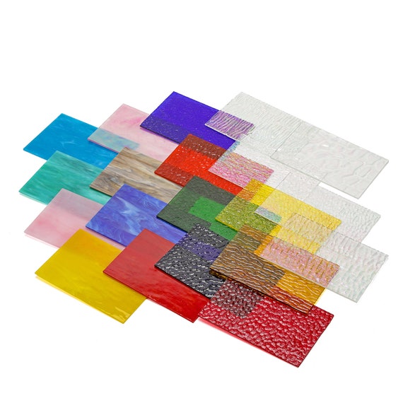 10 Sheets of Stained Glass Sheets, 4x6 Inch Variety Stained Glass Packs  Free Shipping, Opals Cathedralsglass for Mosaics&art Crafts -  Hong Kong