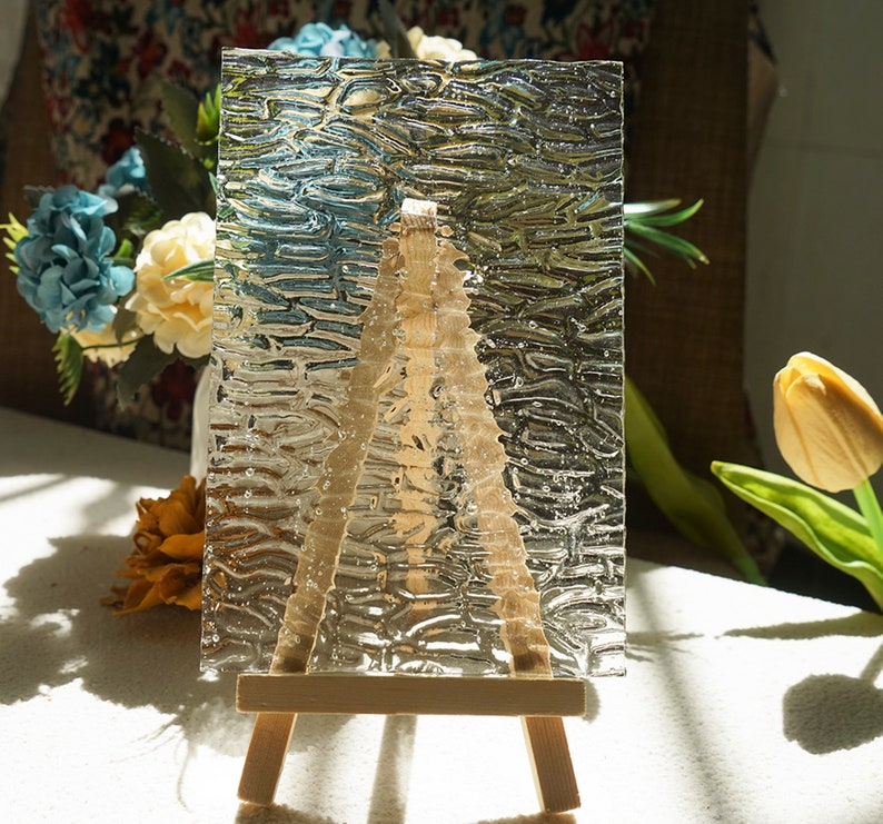 10 Sheets Clear Textured Stained Glass Sheets Pack 4 X 6 Inch Etsy Canada