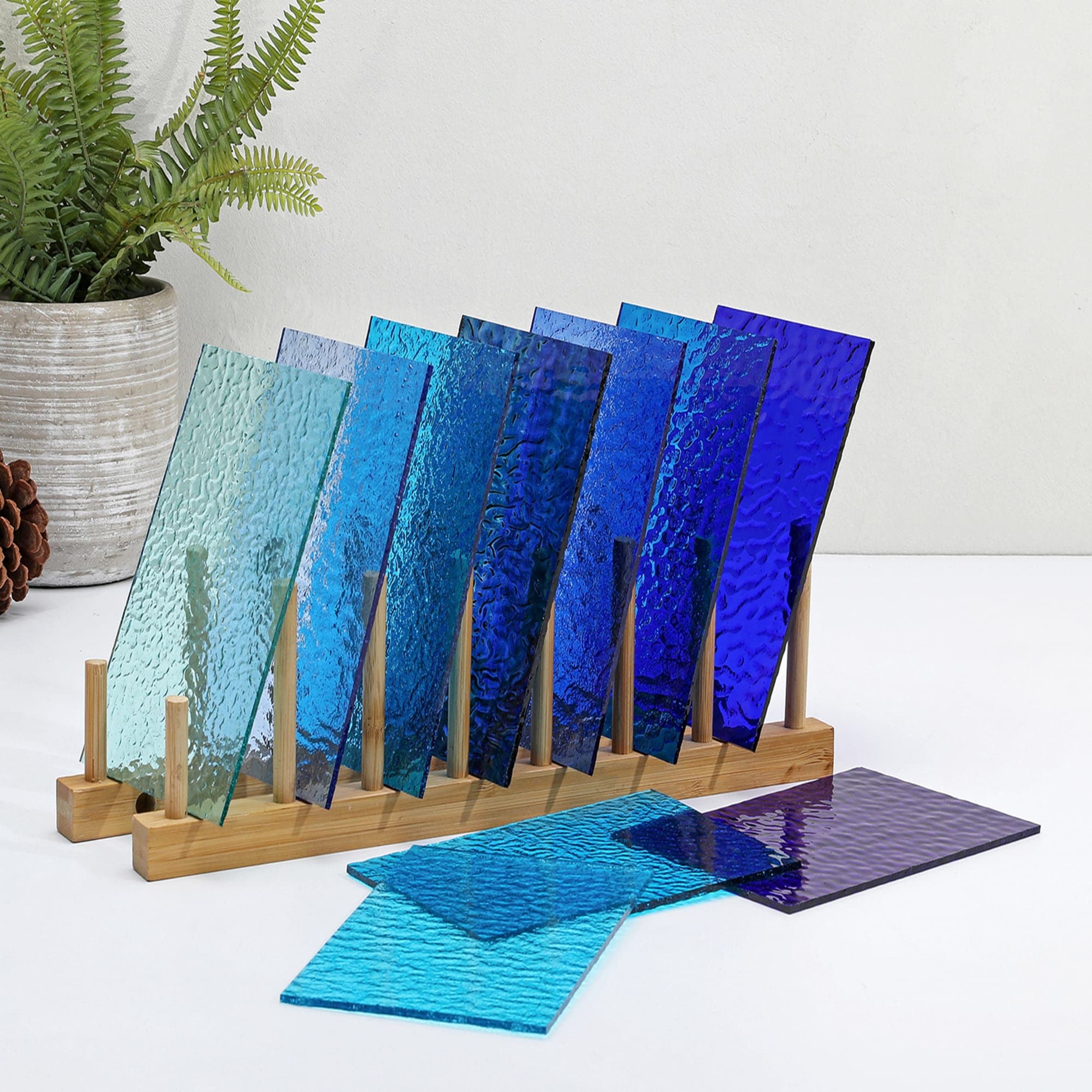 Blue Transparent Stained Glass Sheets for Craft 6x4 Inch Etsy