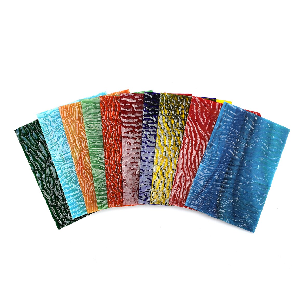 10 Sheets Variety Stained Glass Sheets Pack 4 X 6 Inch Large Etsy