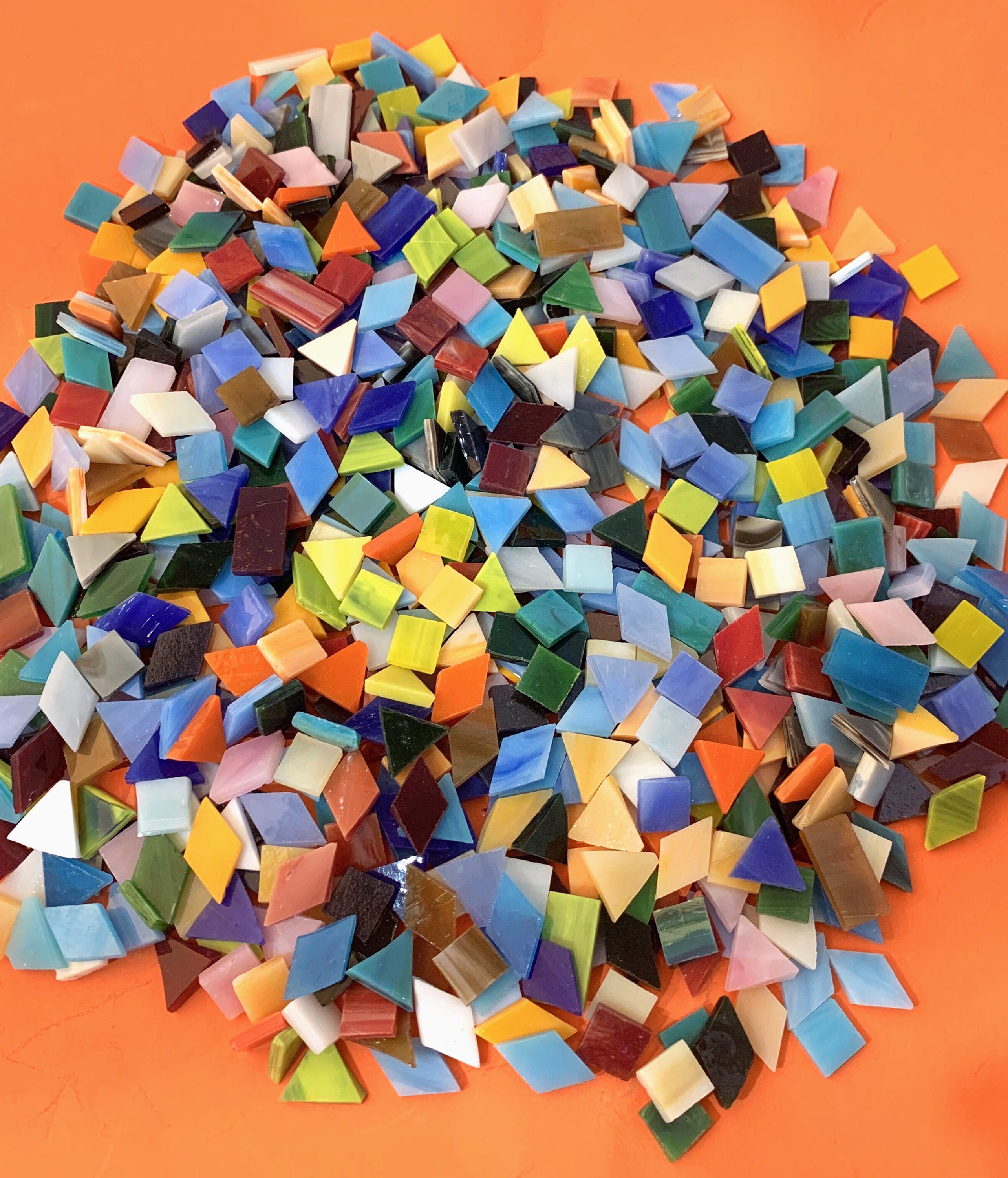 1 LB Mixed Shapes Glass Mosaic Tiles For Crafts Jamaica