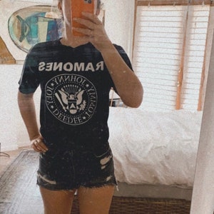 Ramones black and white t-shirt