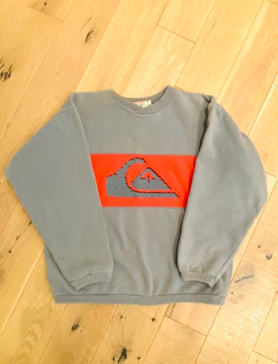 Quicksilver Gray and Orange Sweathshirt - image 2