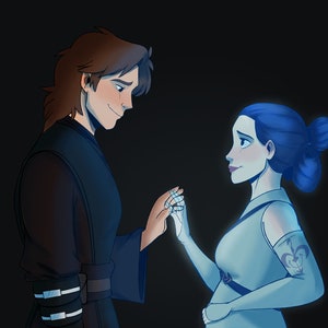 Love Across the Stars 10x9 Art Print