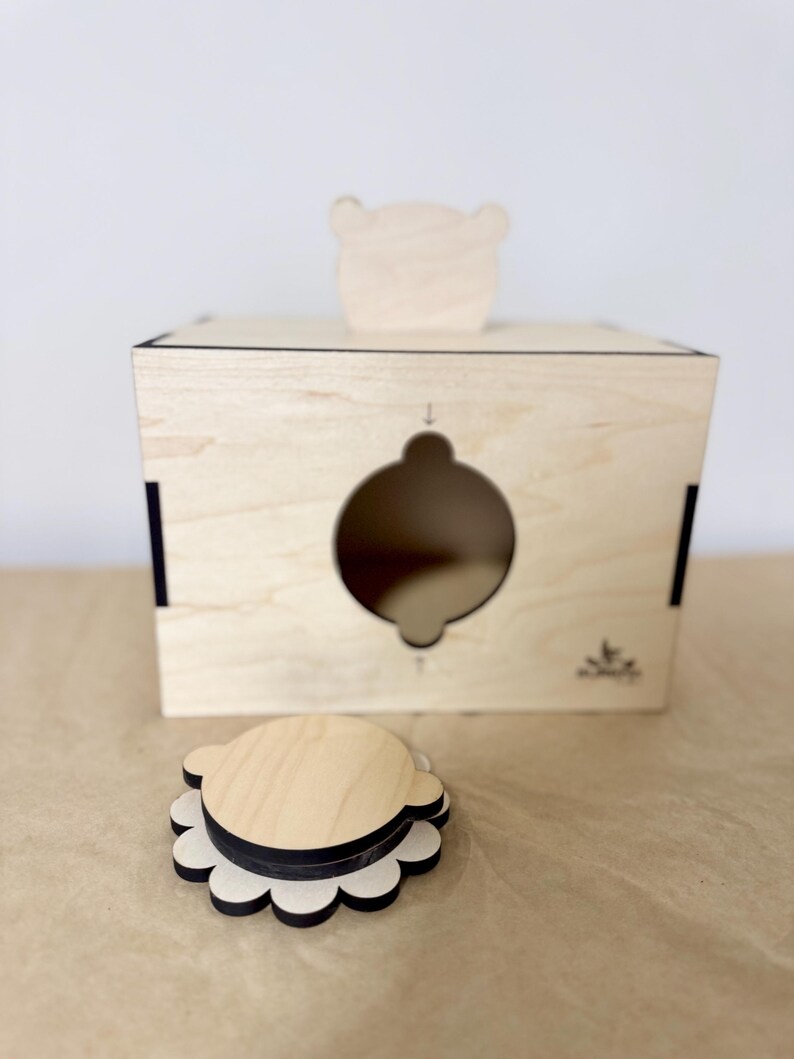 Personalized Wood Piggy Bank: Forest Theme, Kids Birthday Gift image 8