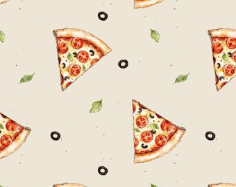 Patrón de tela de pizza: Diseño de ropa infantil de pizza (descarga digital)