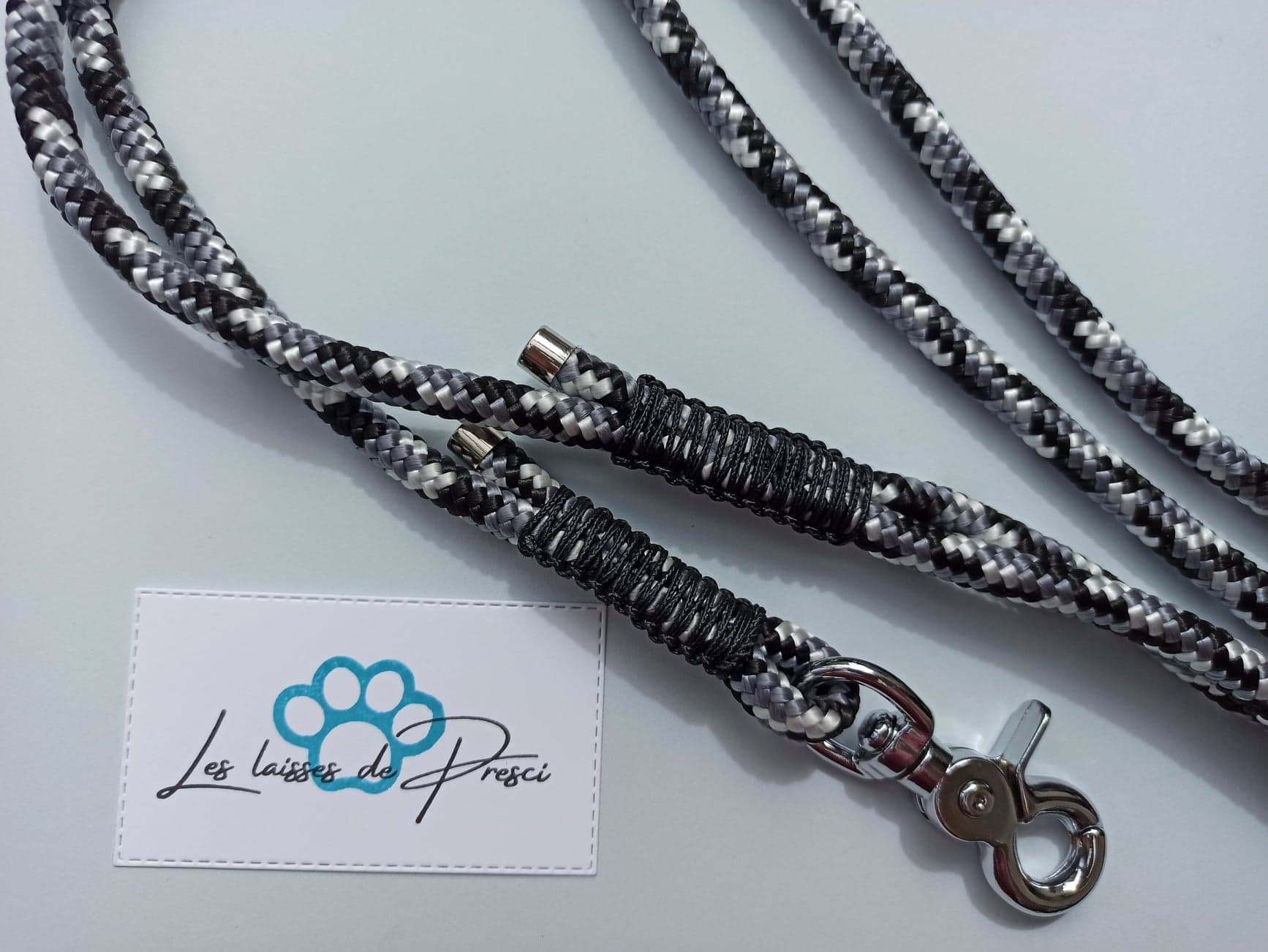 Classic'laisse 160, Laisse Pour Chien en Corde, Paracord Dog Leash, Chien, Promenade, Balade, Yin Ya