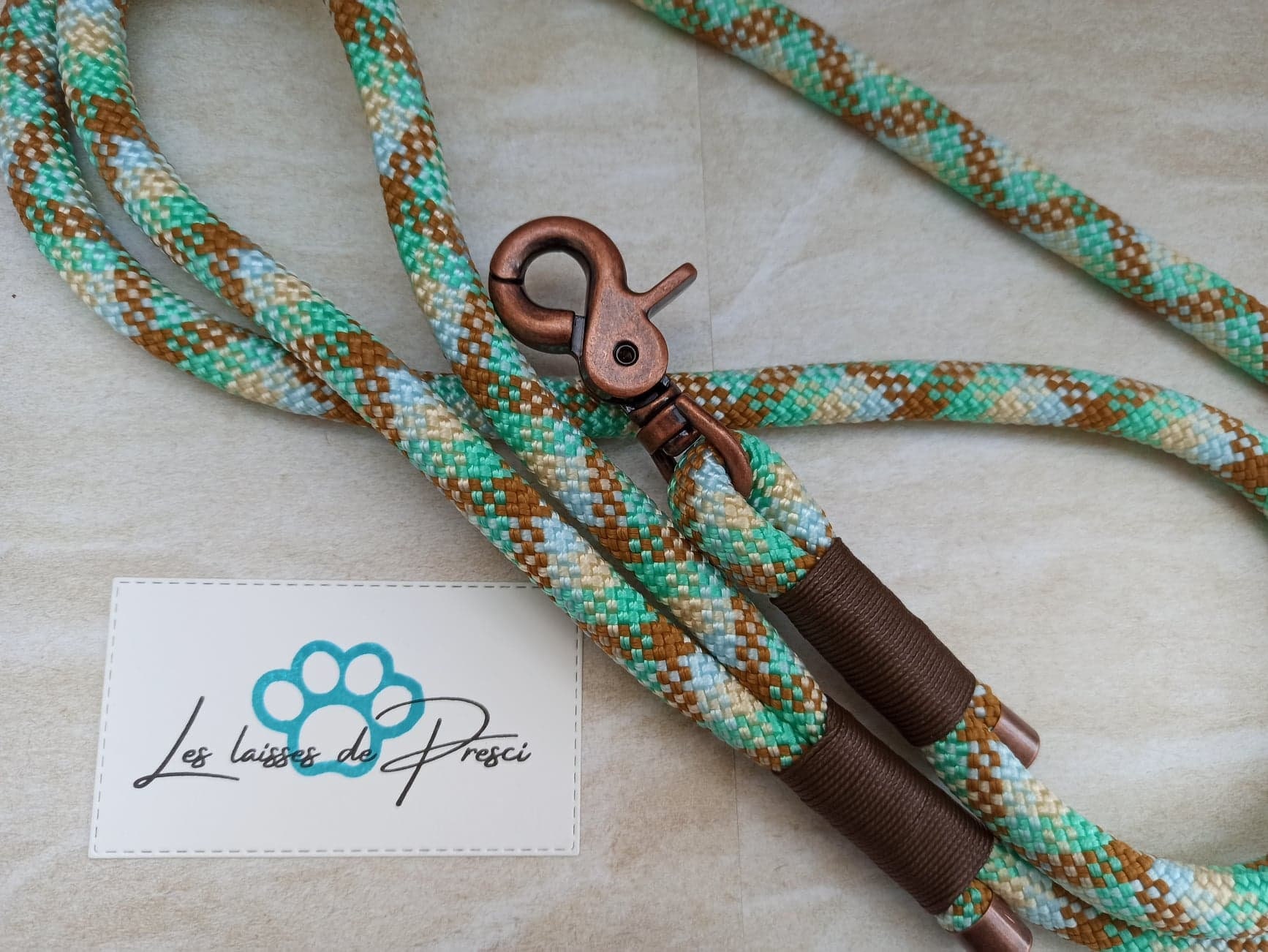 Classic'laisse 120, Laisse Pour Chien en Corde, Paracord Dog Leash, Chien, Promenade, Balade, Noiset