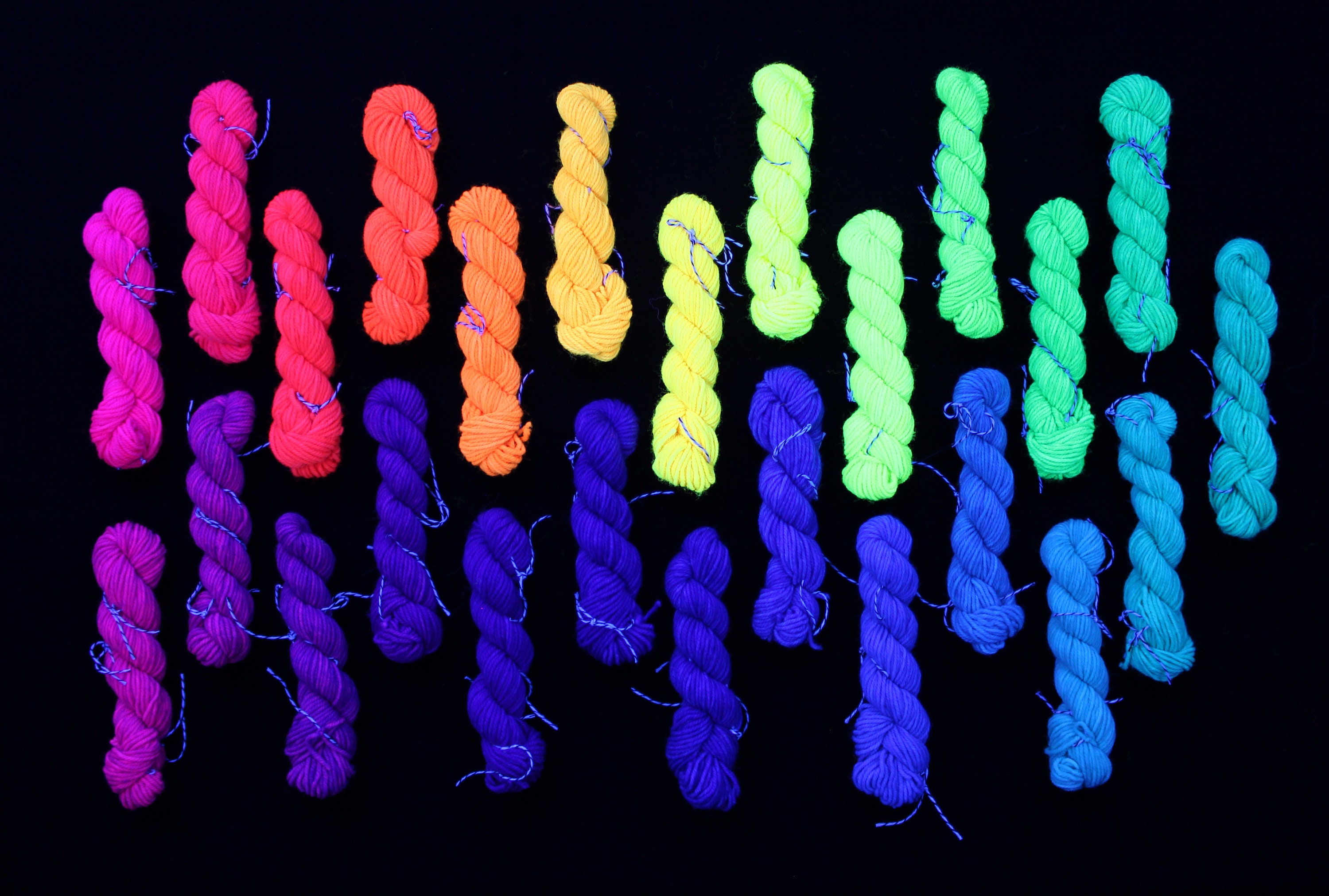 Glow in the Dark Yarn One Skein 55m Glow in the Dark Yarn for Crochet Glow  in the Dark Yarn for Knitting 