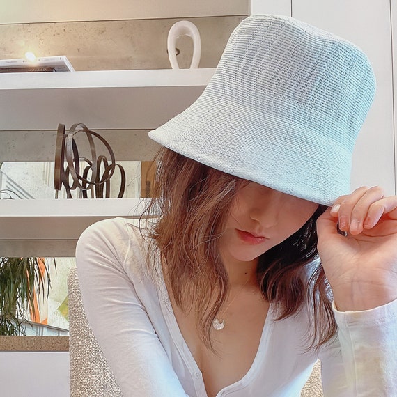 Tiffany Blue Checkered Hat Two Colors 