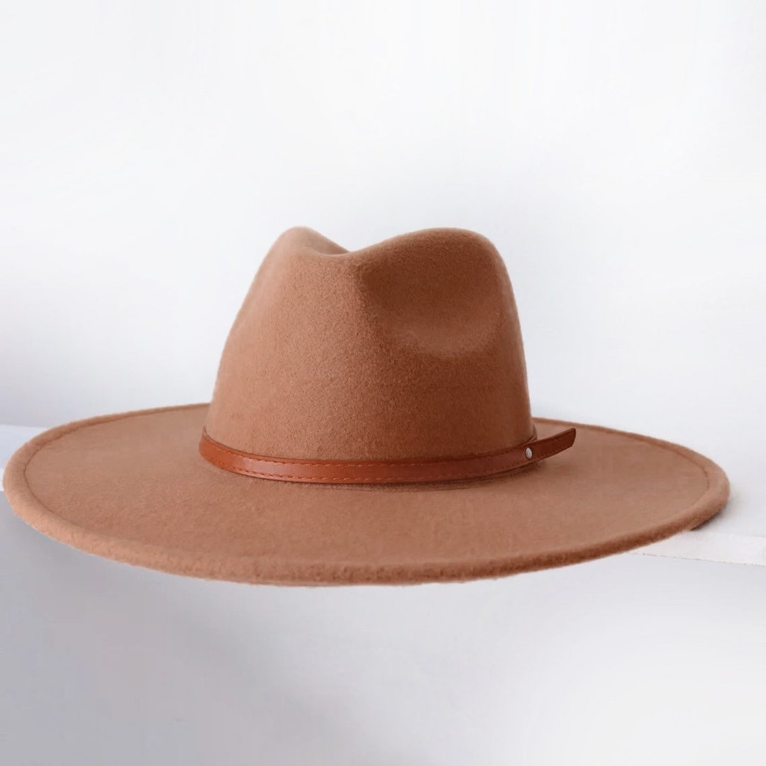 Caramel Tan Fedora Hats for Women Made W/vegan Felt Popular Etsy