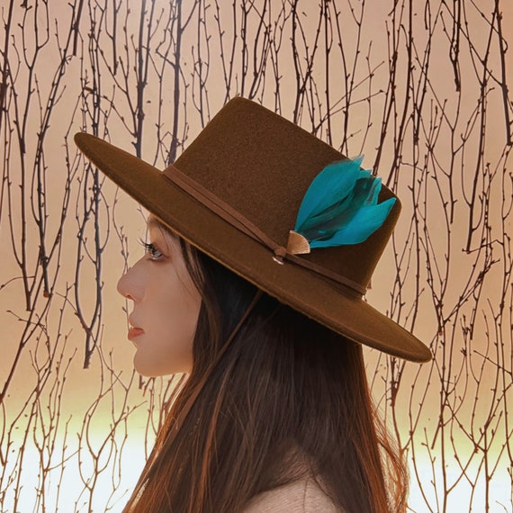 Flat Brim Bolero Felt Hat 