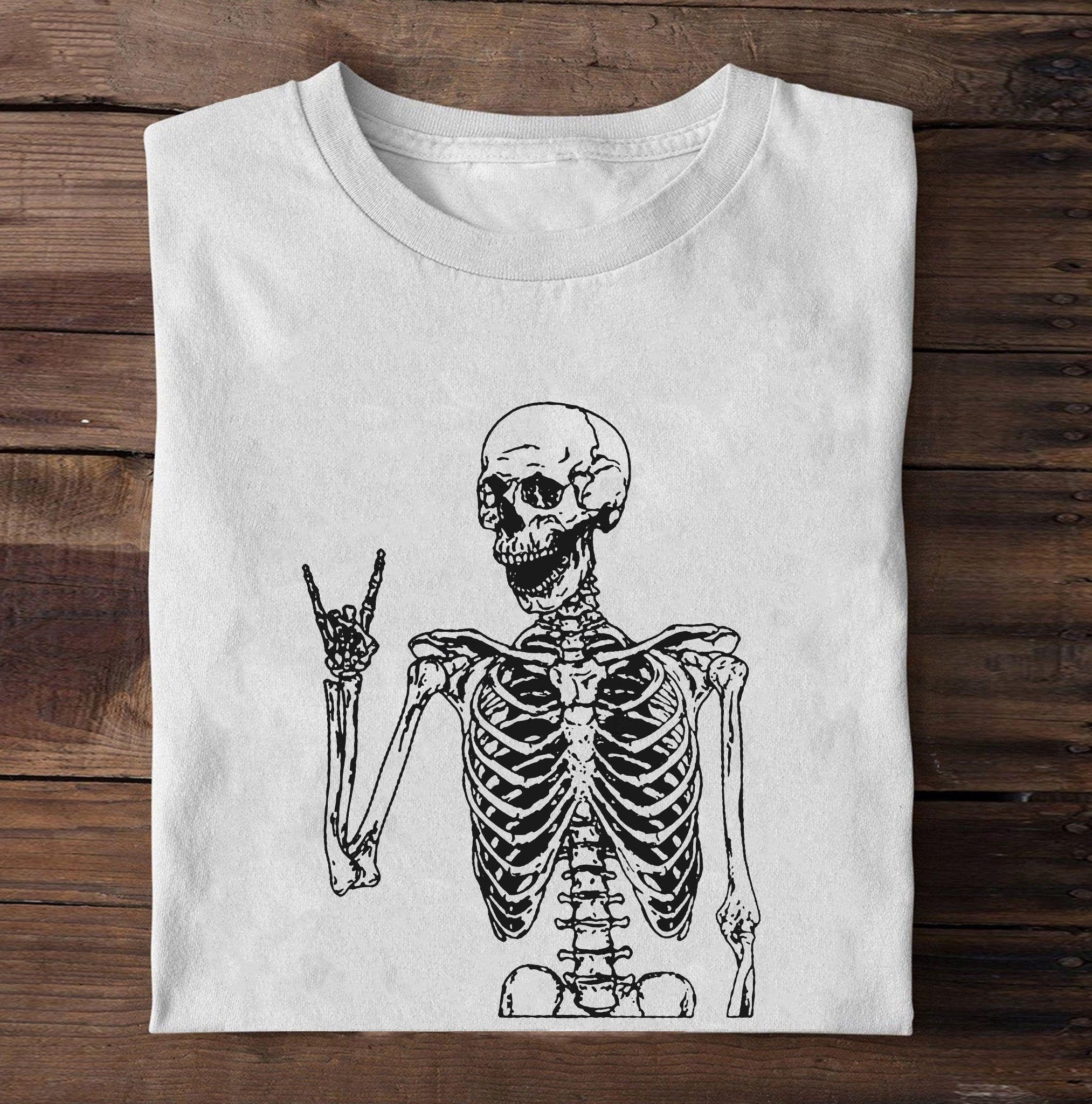 Rocker Skeleton Shirt Funny Skeleton Shirt Unisex Shirt | Etsy