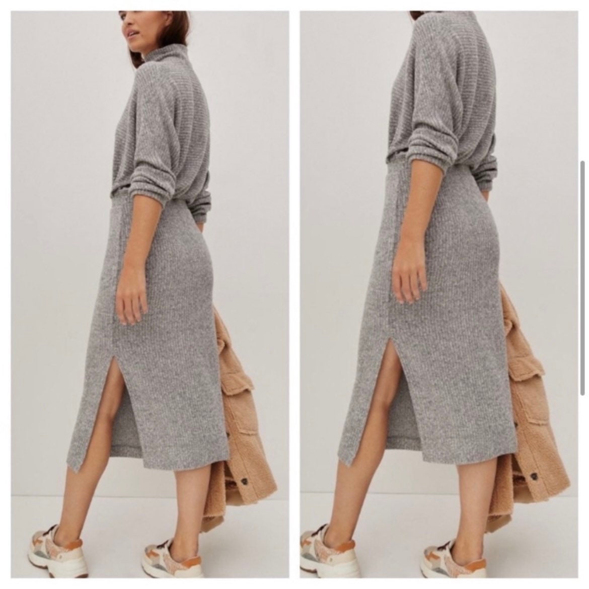 Anthropologie Mariah Ribbed Knit Maxi 