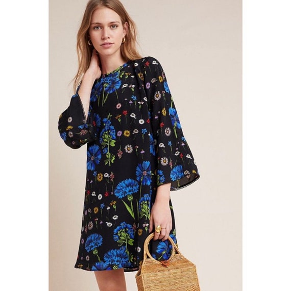Maeve Aderyn Botanical Silk Tunic Dress Anthropologie Size: XS -  Canada