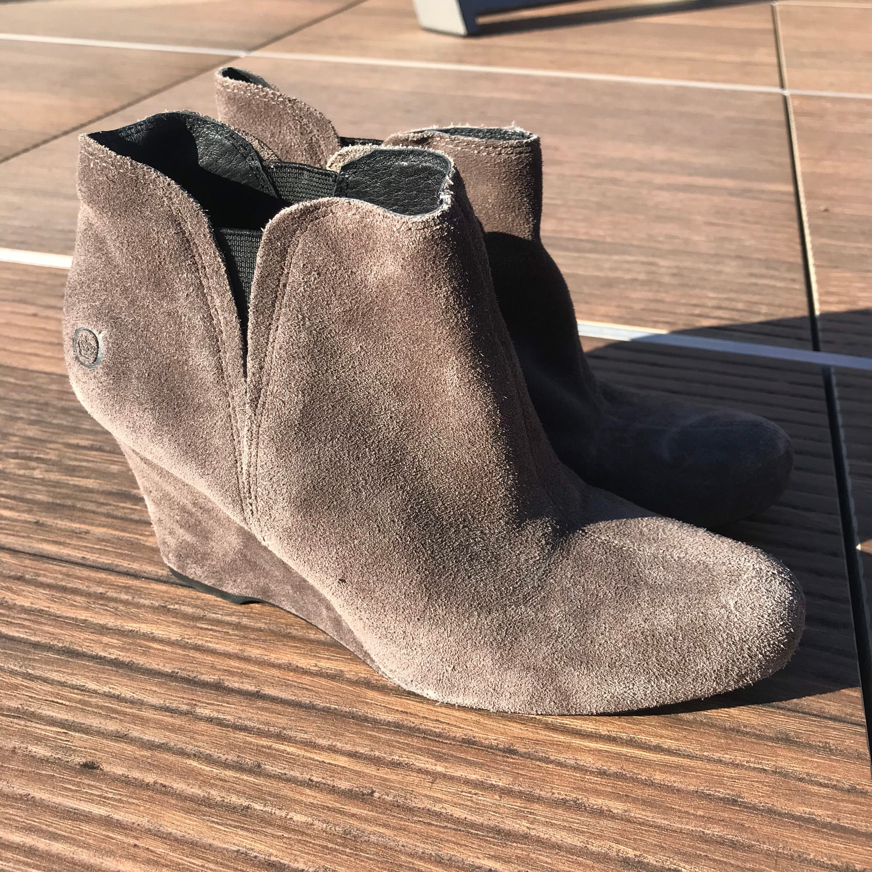 Born Gray Booties Etsy