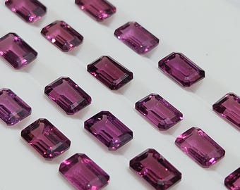 Natural Pink Malaya Garnet Octagon Cut, Loose Malaya Garnet for Jewelry, Magenta Plum Garnet Step Cut, Rare Umba Valley Garnet