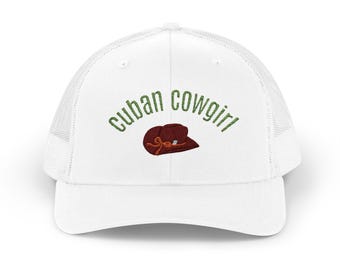 Cuban Cowgirl Snapback Trucker Cap | Sequined Cowboy Hat Design