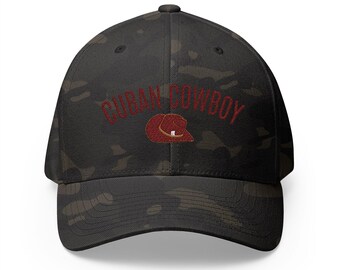 Cuban Cowboy hat | Embroidered Camo Baseball Cap
