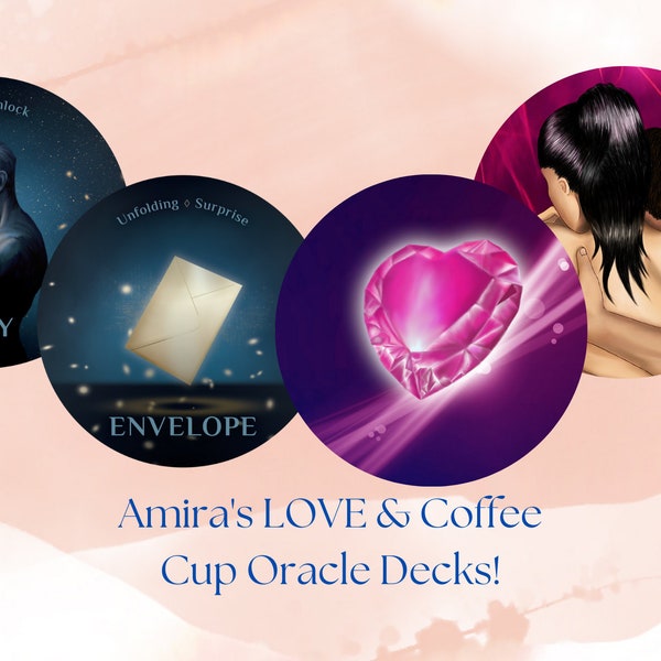 Love & Coffee Cup Oracle decks - Amira Celon