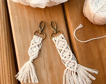 Handmade Macrame Keychains | Handbag Purse Chain