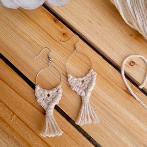Mini Macrame Nickel Free Earrings with Free Gift Box