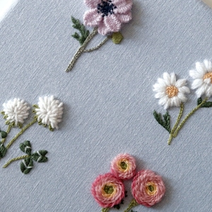 PDF Pattern(7 Flowers) + Video Tutorial ! 7 Flowers Hand Embroidery