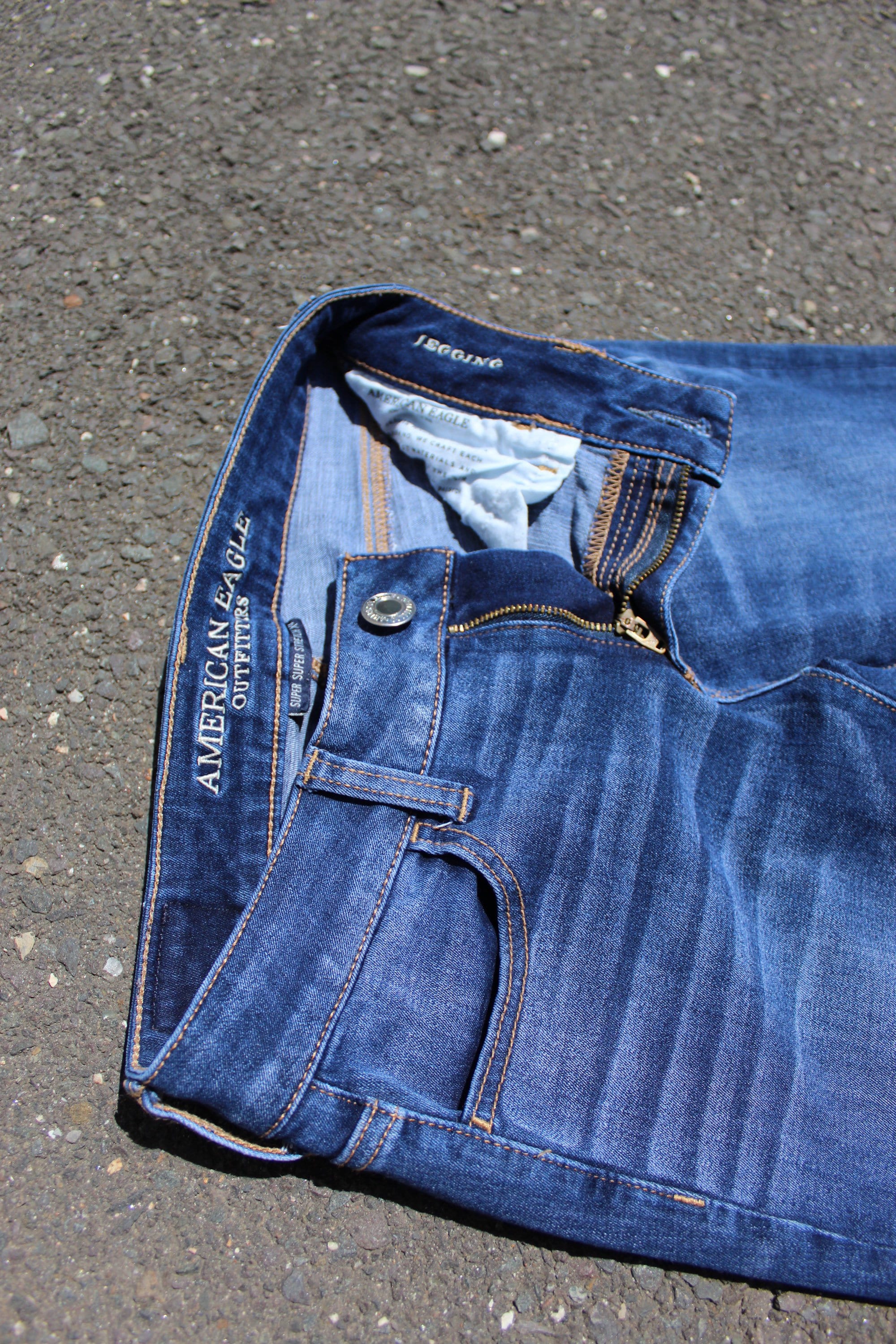 Size 0 Tie Dye Hand Painted Jeans Denim Custom American Eagle Donate