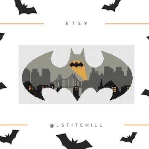Superhero Cross Stitch PDF | Modern Cross Stitch | Counted Cross Stitch | Instant Download | Cross stitch wall art | Cross stitch heroes |