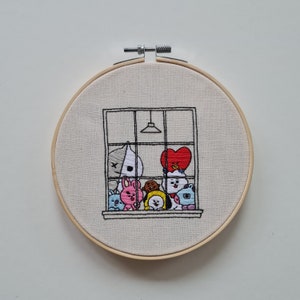BT21 Embroidery Digital Pattern || BTS Embroidery PDF || Jin Embroidery || Jungkook Embroidery || Army Embroidery || RM Embroidery