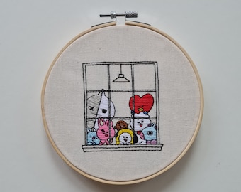 BT21 Embroidery Digital Pattern || BTS Embroidery PDF || Jin Embroidery || Jungkook Embroidery || Army Embroidery || RM Embroidery