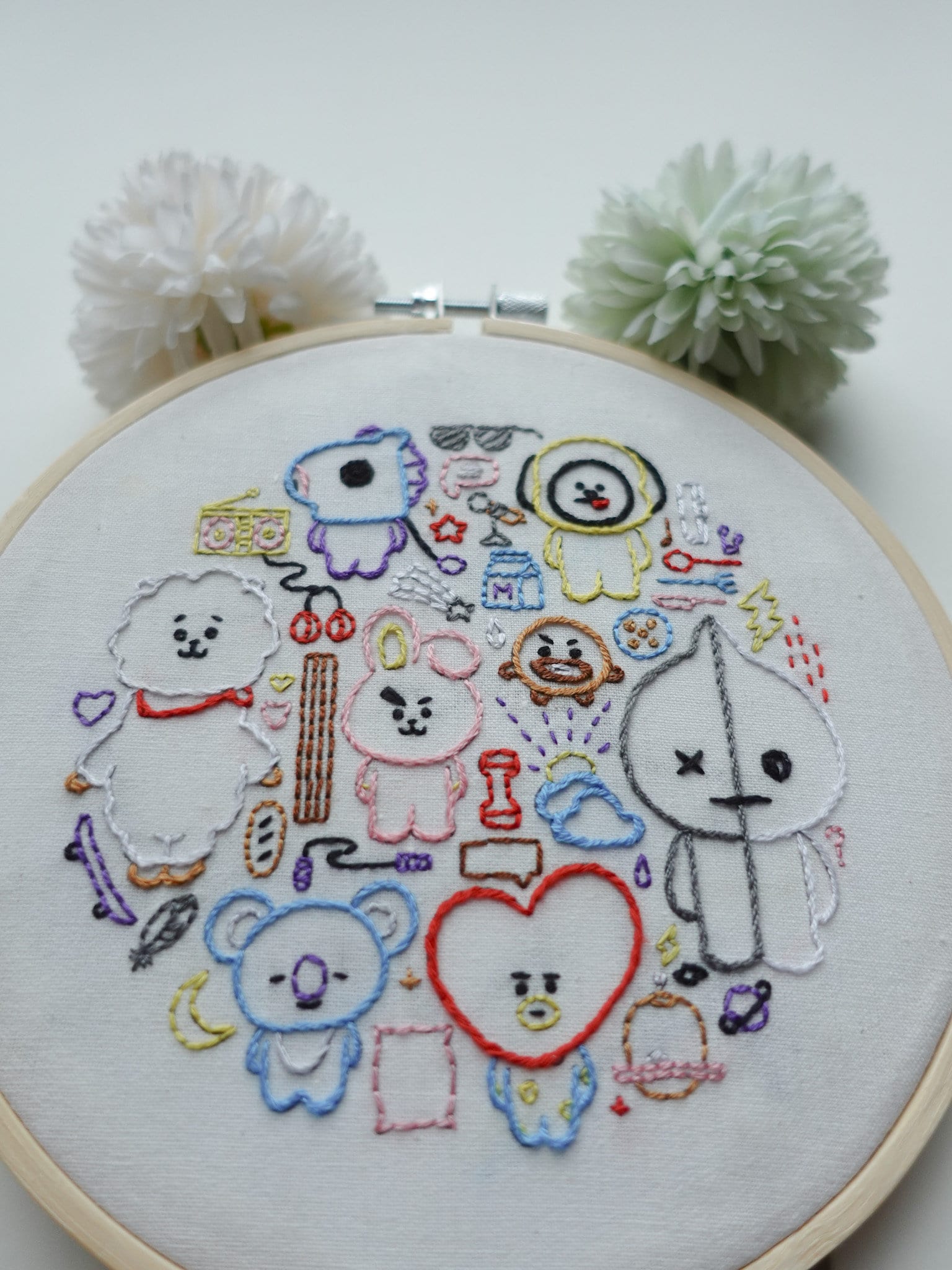 【極美品】BTS ジミン着用 GUCCI Planet Embroidery BT21 Embroidery Pattern Bundle PDF | Kpop Fan Hoop Art | BTS