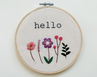 Embroidery Kit for Beginner || Floral Embroidery || Embroidery Pattern || Tutorial Embroidery || Embroidery Design || Modern embroidery