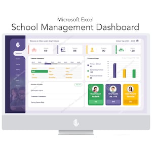 School Management Dashboard - Dynamischer Fotowechsler für Spitzenschüler