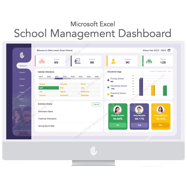 School Management Dashboard - Etsy