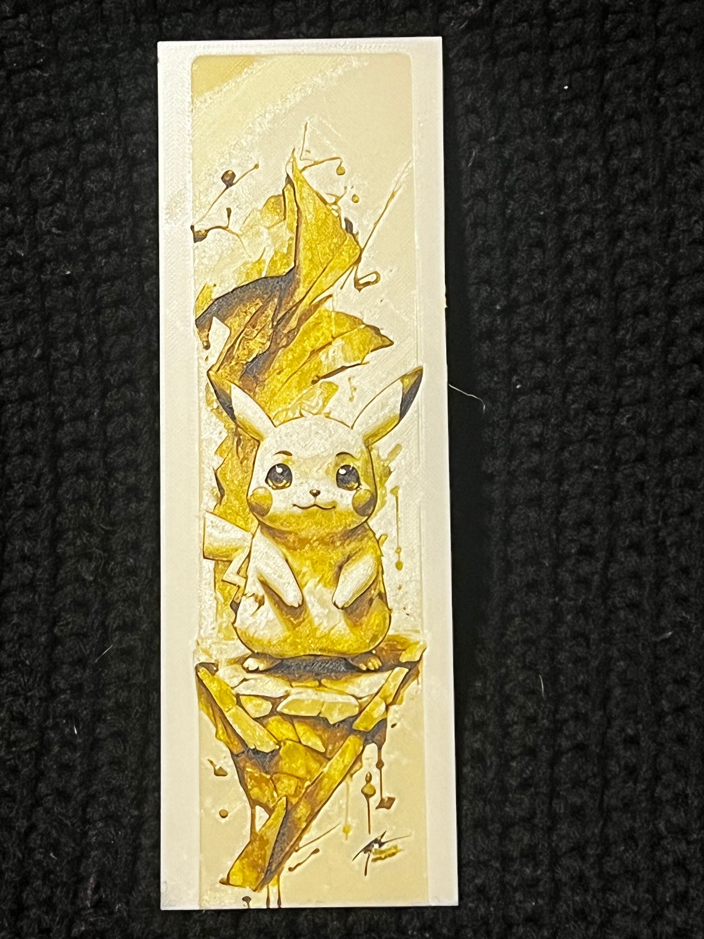 Set of 3 3d Printed Fanart Pikachu Bookmarks 3D Printed - Etsy