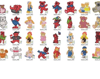 Teddy Bear 80+ Bundle Machine embroider [.pes]