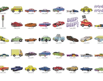 CAR Bundle 50+ Machine Embroider [.pes]