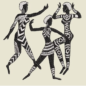 Africa Dancing and Flag Bundle Machine Embroidrer[.pes]