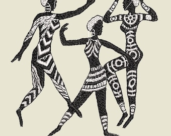 Africa Dancing and Flag Bundle Machine Embroidrer[.pes]